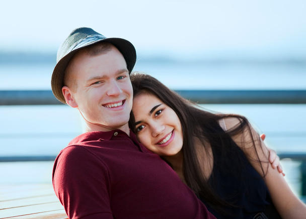Young interracial couple in love - Photo, Image