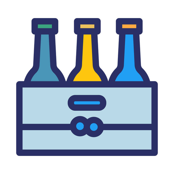 Boîte à bière Isolée icône vectorielle qui peut facilement modifier ou modifier - Vecteur, image