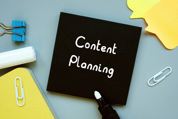 Conceptual photo about Content Planning with written text - Foto, immagini