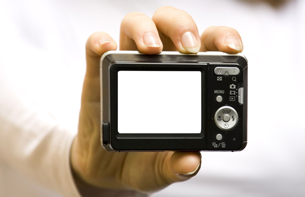 Camera in hand - Φωτογραφία, εικόνα