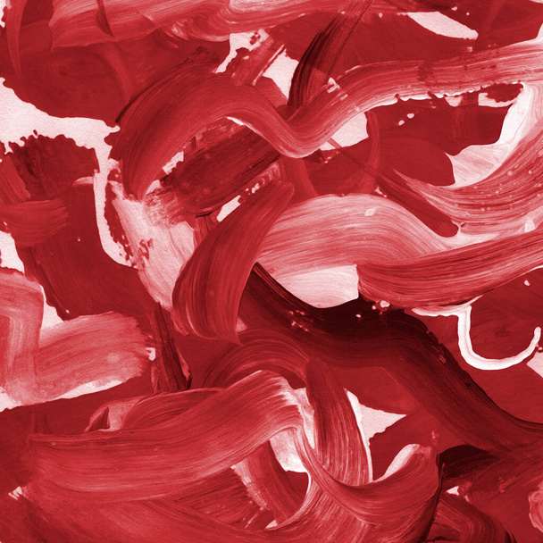 fondo patrón abstracto acrílico rojo  - Foto, imagen