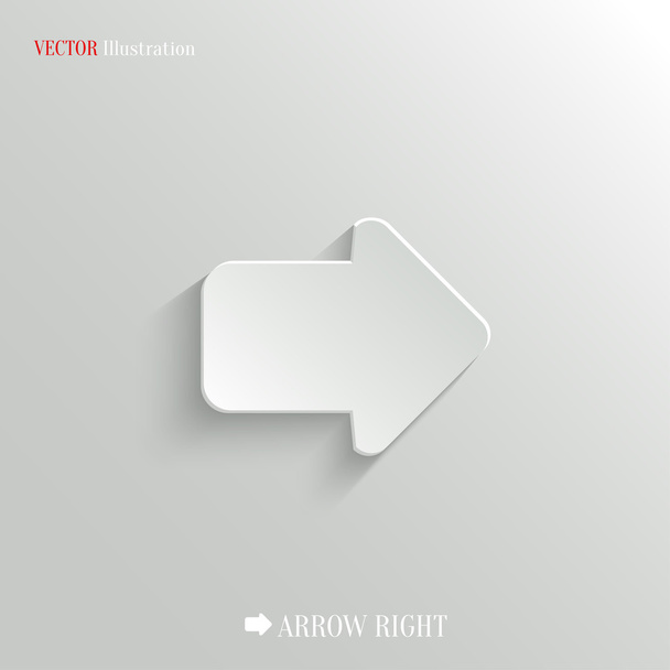 Arrow right icon - vector web background - Vector, imagen