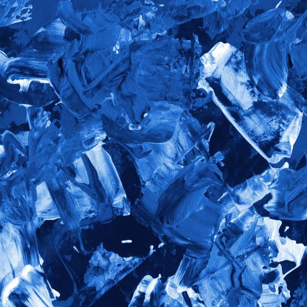 μπλε ακρυλικό αφηρημένο φόντο μοτίβο - Φωτογραφία, εικόνα