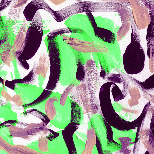 Textura acrílica colorida abstracta, fondo de marco completo - Foto, Imagen