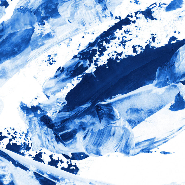 blue acrylic abstract pattern background - Foto, Imagen