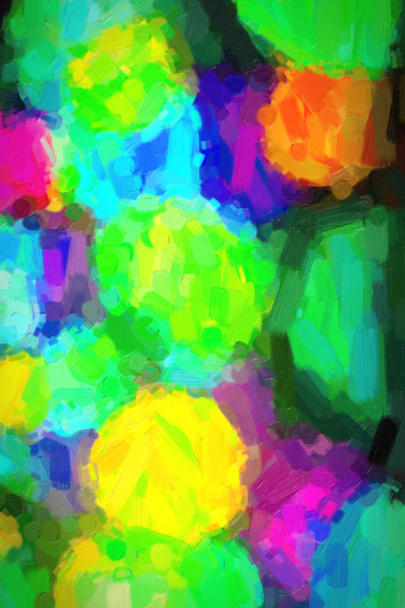textury mnohobarevných skvrn na plátně malované olejem - Fotografie, Obrázek