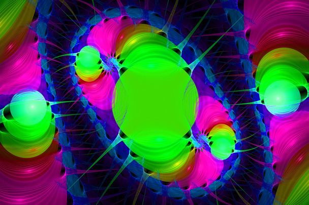 Schema frattale luminescente multicolore. Grap generato dal computer
 - Foto, immagini