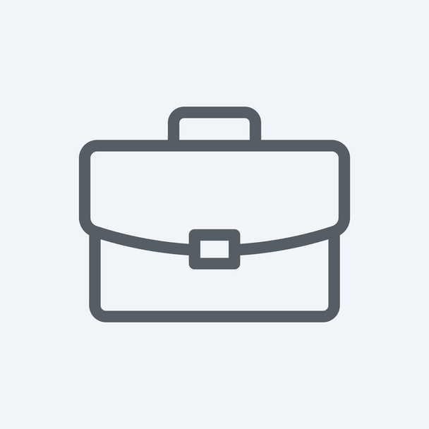 Briefcase icon isolated on background. Bag  symbol modern, simple, vector, icon for website design, mobile app, ui. Vector Illustration - Vektor, kép