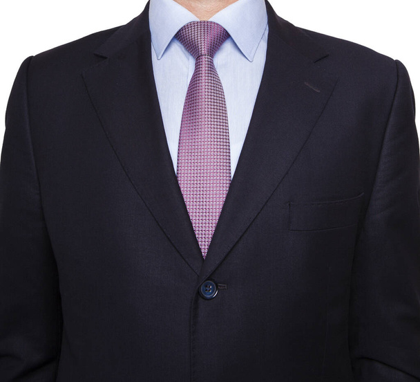 Męski garnitur, koszula i krawat. - Zdjęcie, obraz
