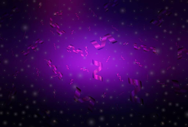 Dark Purple, Pink Vektor Layout im New Year Stil. Ein farbenfrohes Design im weihnachtlichen Stil mit Gefälle. Bestes Design für ein College-Poster, Banner. - Vektor, Bild