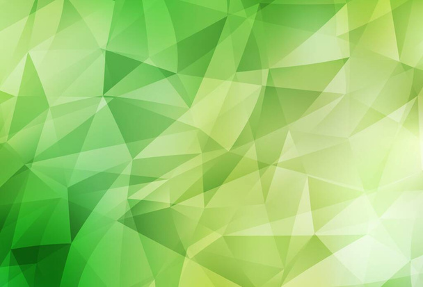 Modello poligonale vettoriale giallo, verde chiaro. Campione geometrico triangolare con gradiente. Miglior design triangolare per il tuo business. - Vettoriali, immagini