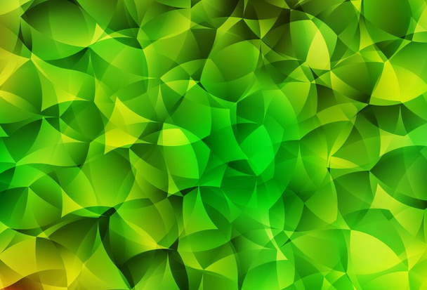 Lichtgroen, Gele vector polygon abstracte achtergrond. Kleurrijke abstracte illustratie met driehoeken. Beste driehoekig ontwerp voor uw bedrijf. - Vector, afbeelding