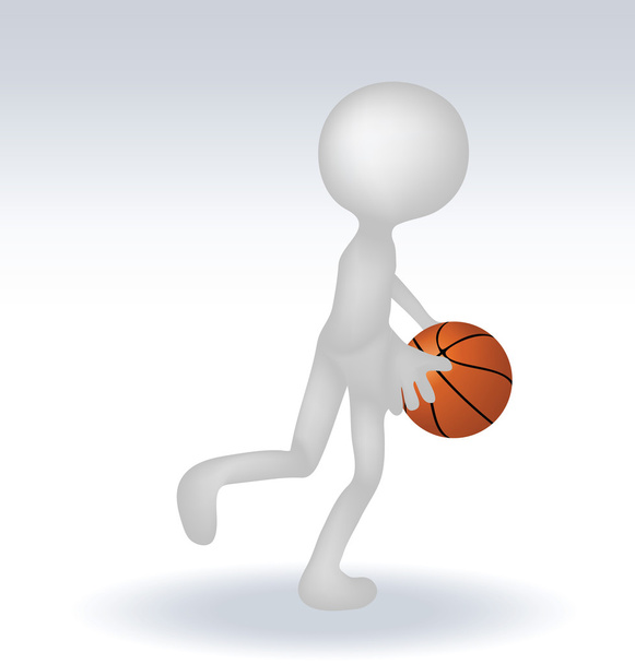 Человек-баскетболист
 - Вектор,изображение