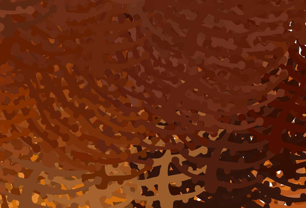 Fondo vectorial naranja oscuro con formas abstractas. Ilustración abstracta moderna con formas aleatorias coloridas. Diseño moderno para su tarjeta de visita. - Vector, imagen