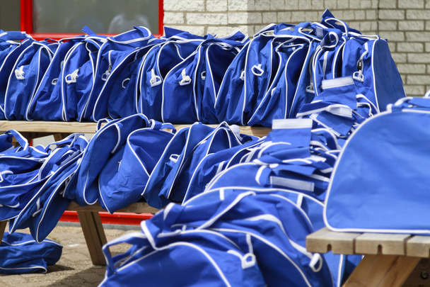 Blue sports bags - Photo, Image