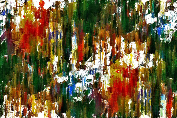Kolorowe abstrakcyjne dzieła sztuki cyfrowej - Zdjęcie, obraz
