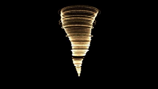 abstrakter Lichtring Tornado - Schleife - Filmmaterial, Video