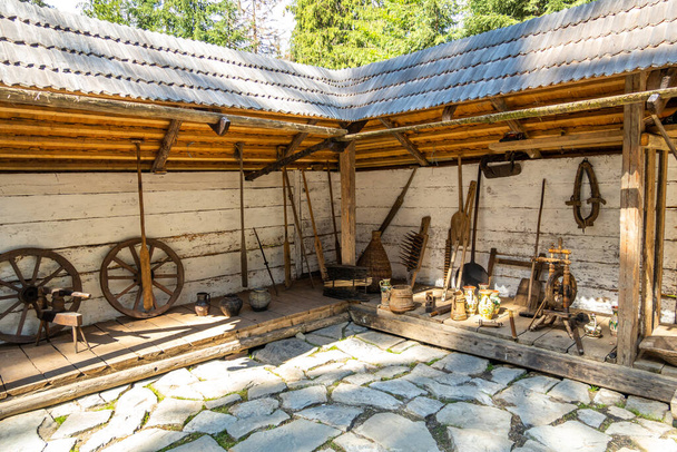 Intérieur des maisons des peuples des Carpates - Photo, image