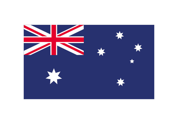 Avusturalya bayrağı ülke izole simgesi - Vektör, Görsel