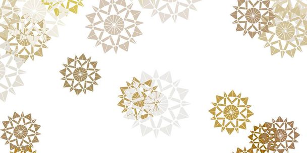 Light gray vector beautiful snowflakes backdrop with flowers. Gradient colorful illustration with snow elements in xmas style. Xmas design for business. - Vector, afbeelding