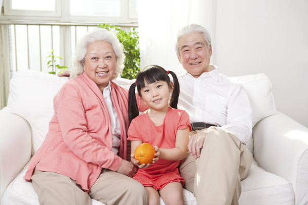 Couple with granddaughter - Foto, imagen