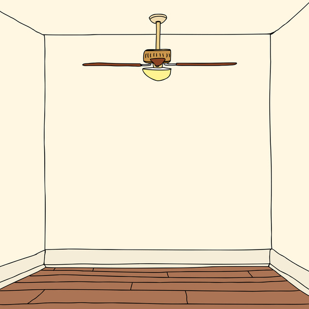 Quarto com piso em madeira
 - Vetor, Imagem
