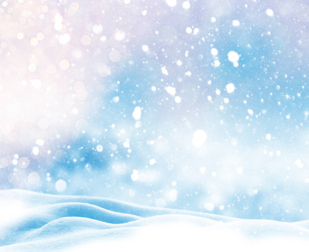 Background. Winter landscape. The texture of the snow - Foto, Imagem