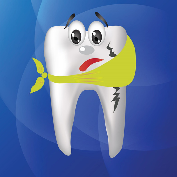 tand doet pijn - Vector, afbeelding