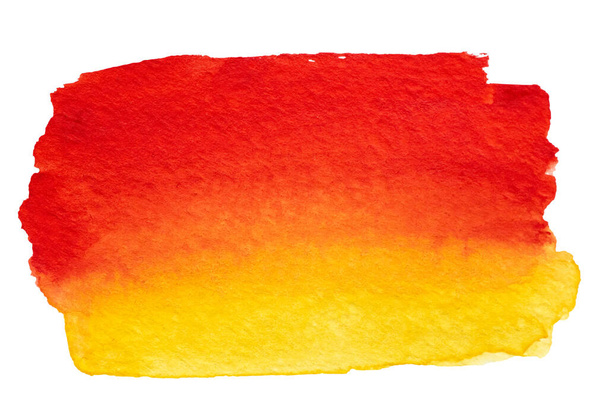 Vector red orange yellof  paint gradient texture isolated on whi - Vetor, Imagem