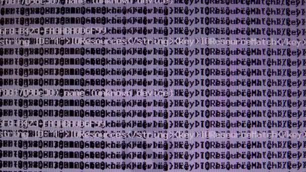 μήνυμα άγνωστης συσκευής κατάρρευσης υπολογιστή στην οθόνη του υπολογιστή - Πλάνα, βίντεο