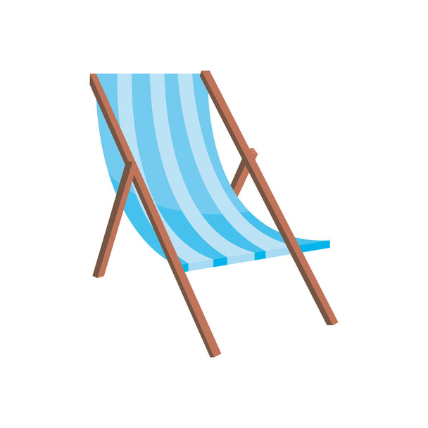 εικονίδιο καθίσματος παραλίας, διανυσματική απεικόνιση - Διάνυσμα, εικόνα