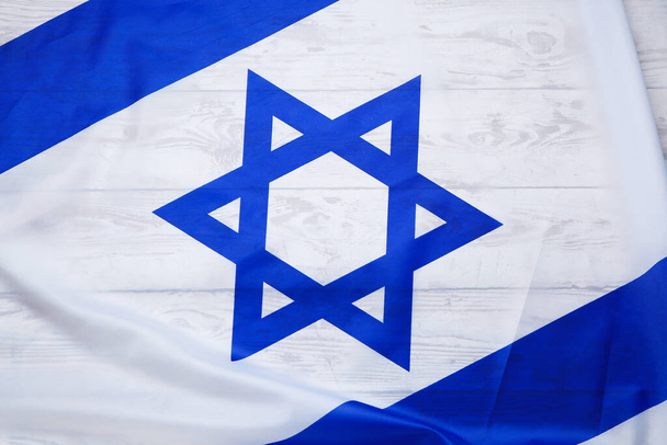 Flag of Israel as background - Photo, image
