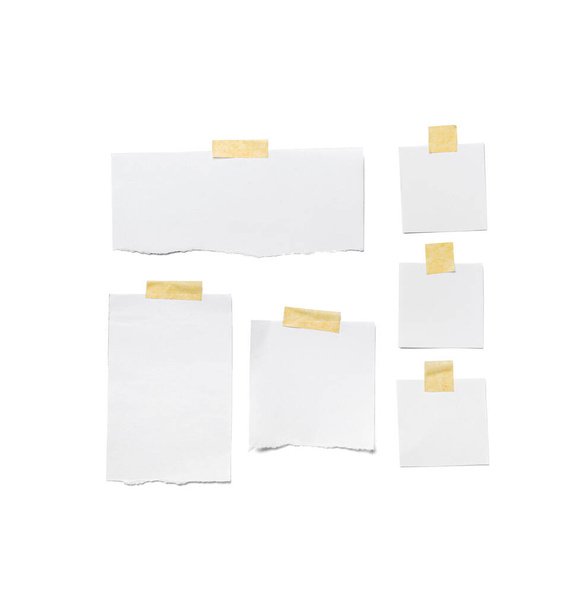 Blank paper sheets on white background - Photo, Image