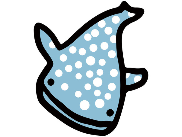 Полосатая китовая акула - Вектор,изображение