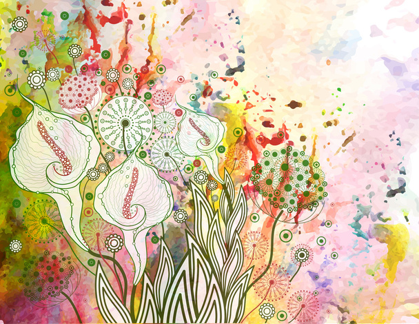 Vector floral background. EPS 10 - Vecteur, image