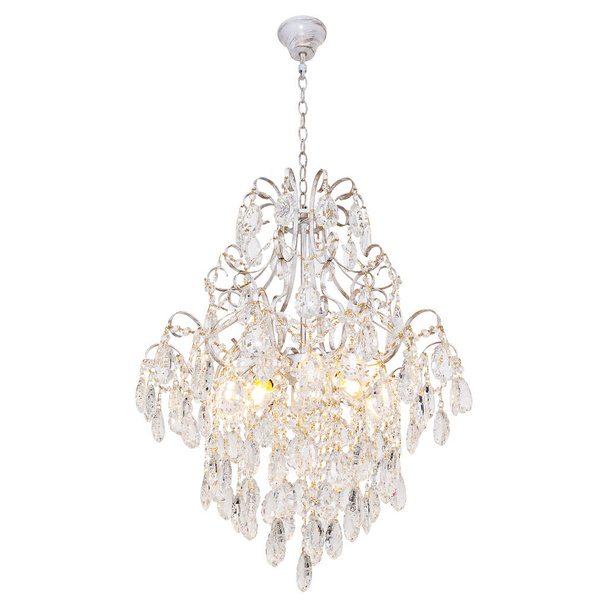 Chandelier in vintage style isolated on white background - Photo, Image