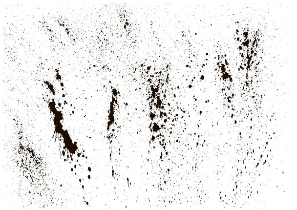 Schwarzer Grunge-Hintergrund. Verzweifelte Wirkung. Alte Kratzer, Lackflecken. Texturiert - Vektor, Bild