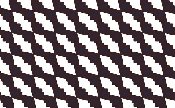 Patrón geométrico vectorial ornamental recurrente. Textura de diseño sin costuras con tonos blanco y negro - Vector, imagen