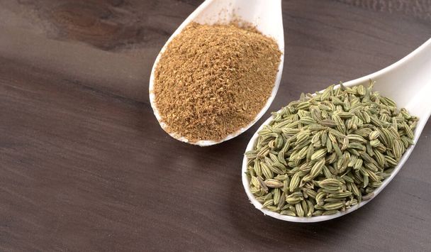 Fennel is a highly aromatic and flavorful herbs used in cooking and drinks are used as breath freshener. - Photo, image