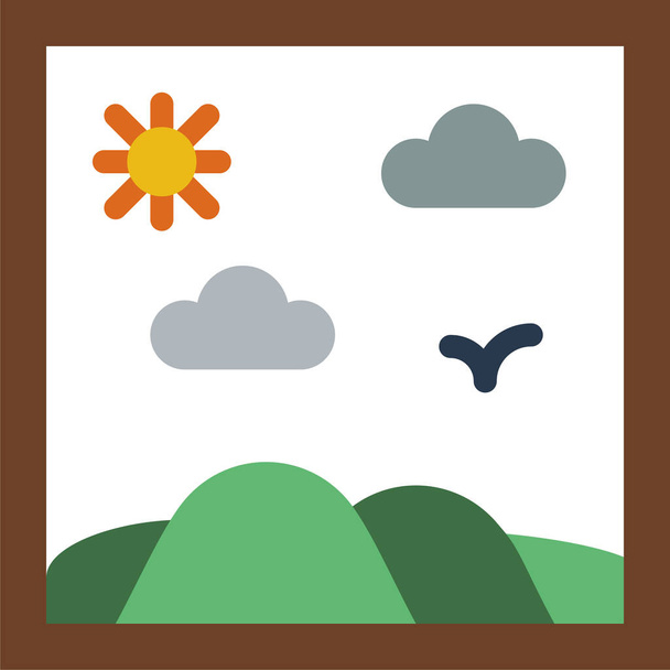 vector illustration of nature icon - Vector, afbeelding