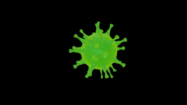 Virus rotuje - smyčka 3D animace - Záběry, video