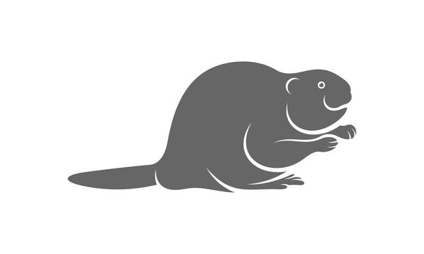 Вектор логотипа бобра, дизайн логотипа Creative Beaver шаблон концепции, иконка символ, иллюстрация - Вектор,изображение