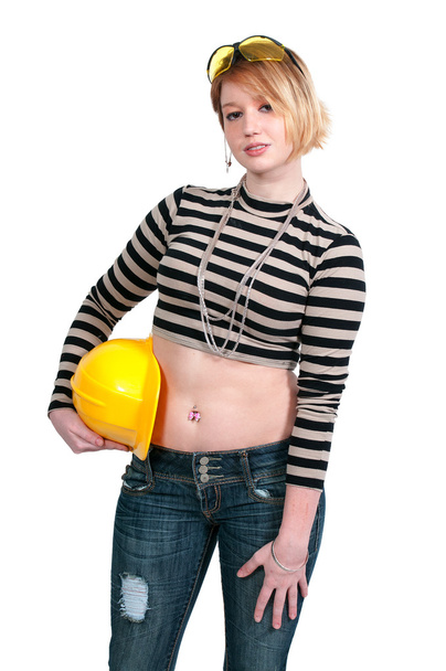 女性の建設労働者 - 写真・画像