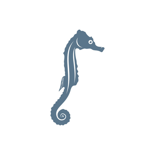 Cavallucci marini logo vettoriale, Creative Seahorses logo design concept template, icona simbolo, illustrazione - Vettoriali, immagini