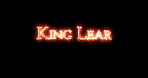 Král Lear psal ohněm. Smyčka - Záběry, video