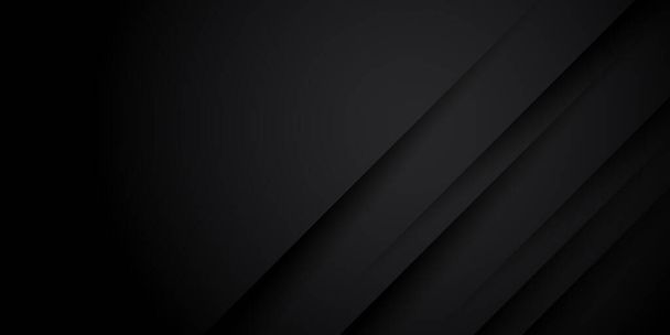 Modern 3d black neutral carbon abstract background modern minimalist for presentation design. Suit for business, corporate, institution, party, festive, seminar, and talks - Vector, Image