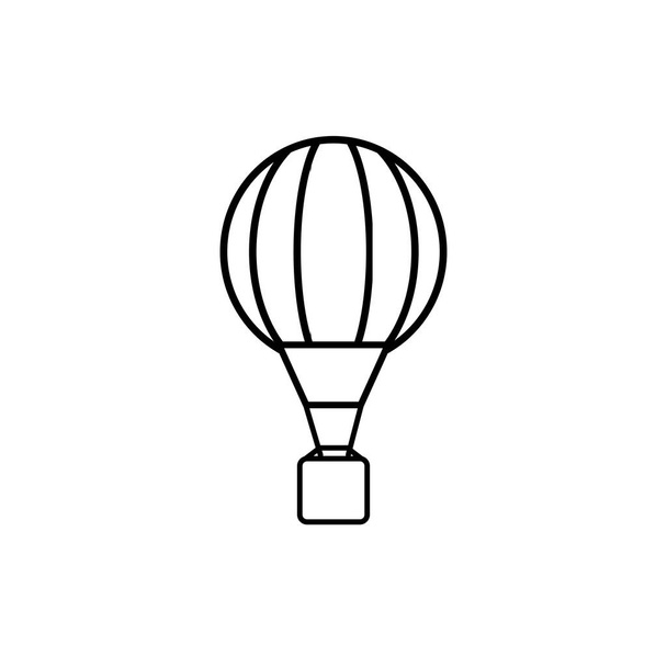 Ballon icon on white background. Vector illustration in flat cartoon design. Use for website, banner, poster, app.  - Vector, Image