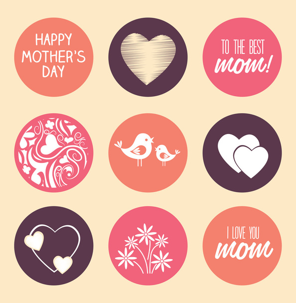 Diseño del día de las madres
 - Vector, Imagen