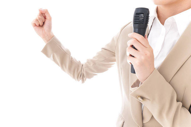 mulher falando no microfone   - Foto, Imagem