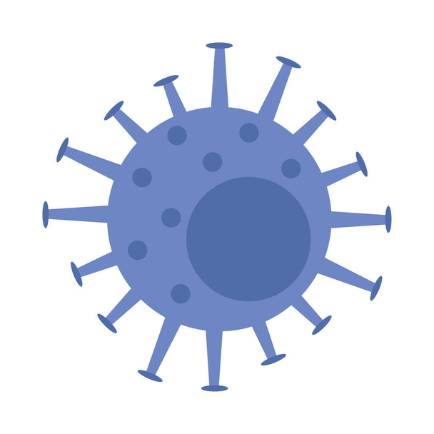 Covid 19ウイルス粒子パンデミックアイコン - ベクター画像